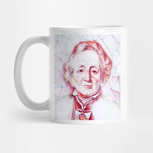 Leopold von Ranke Portrait | Leopold von Ranke Artwork | Line Art Mug